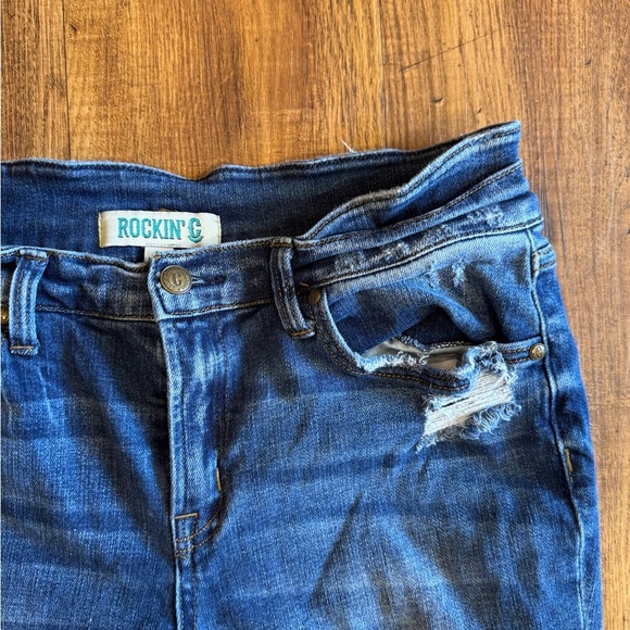 Rockin’ C Women's Blue Flared Jeans Size 31 - Picture 2 of 15